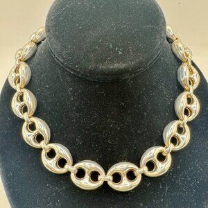 925 Sterling Italian Silver Mariners link chain Necklace 17-19” Retailed $879